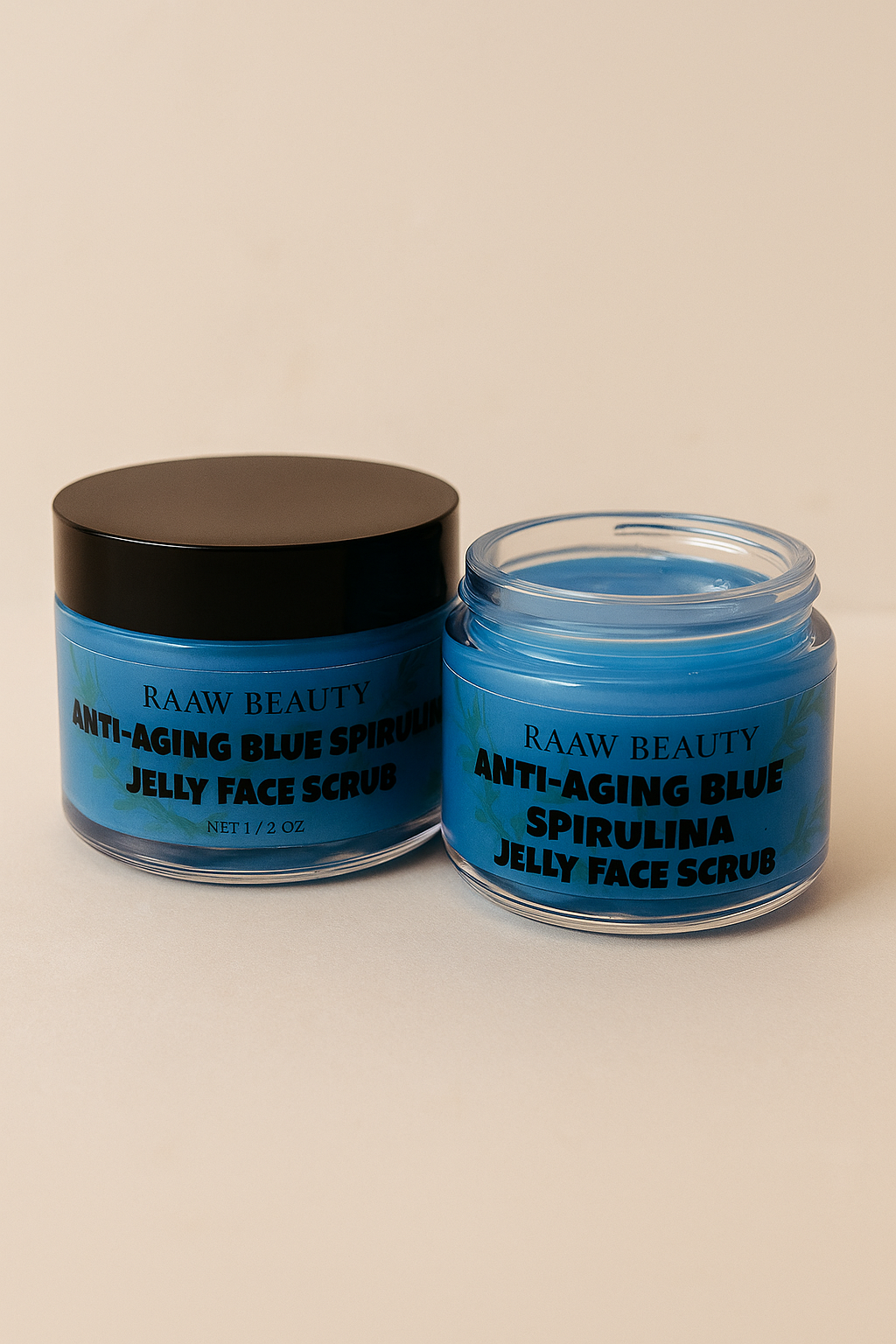 Anti-Aging Blue Spirulina Jelly Face Scrub