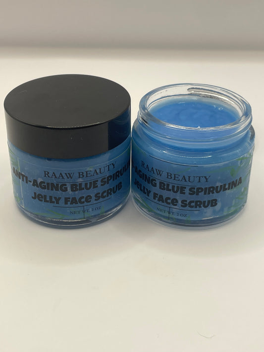 Anti-Aging Blue Spirulina Jelly Face Scrub